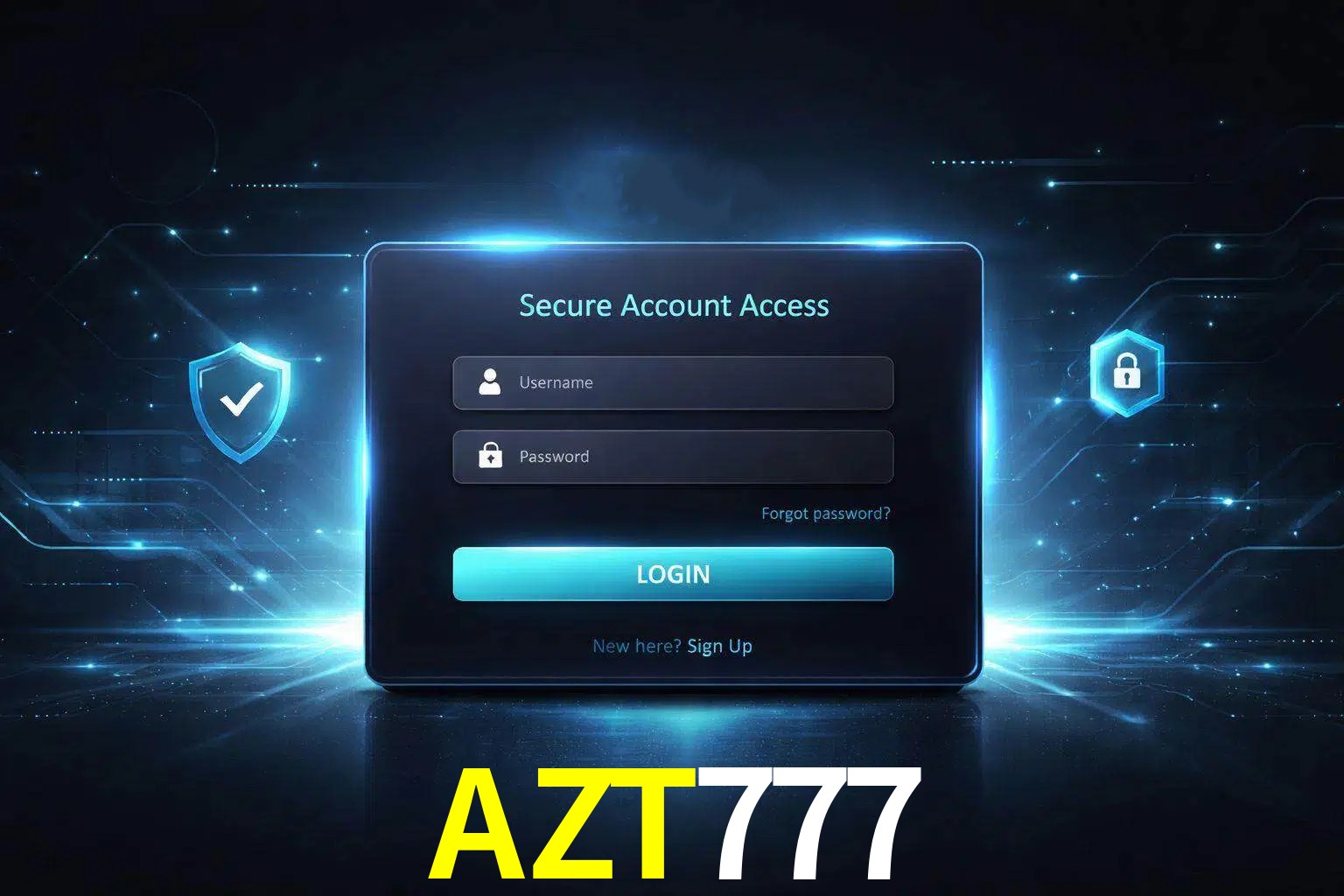 Pantalla de inicio de sesión de cuenta AZT777 para usuarios en México