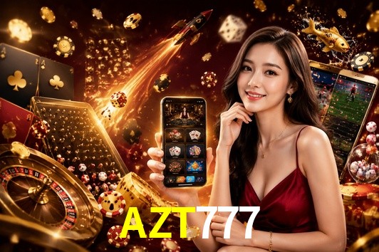 Página principal de AZT777 Casino con juegos en vivo y tragamonedas para México